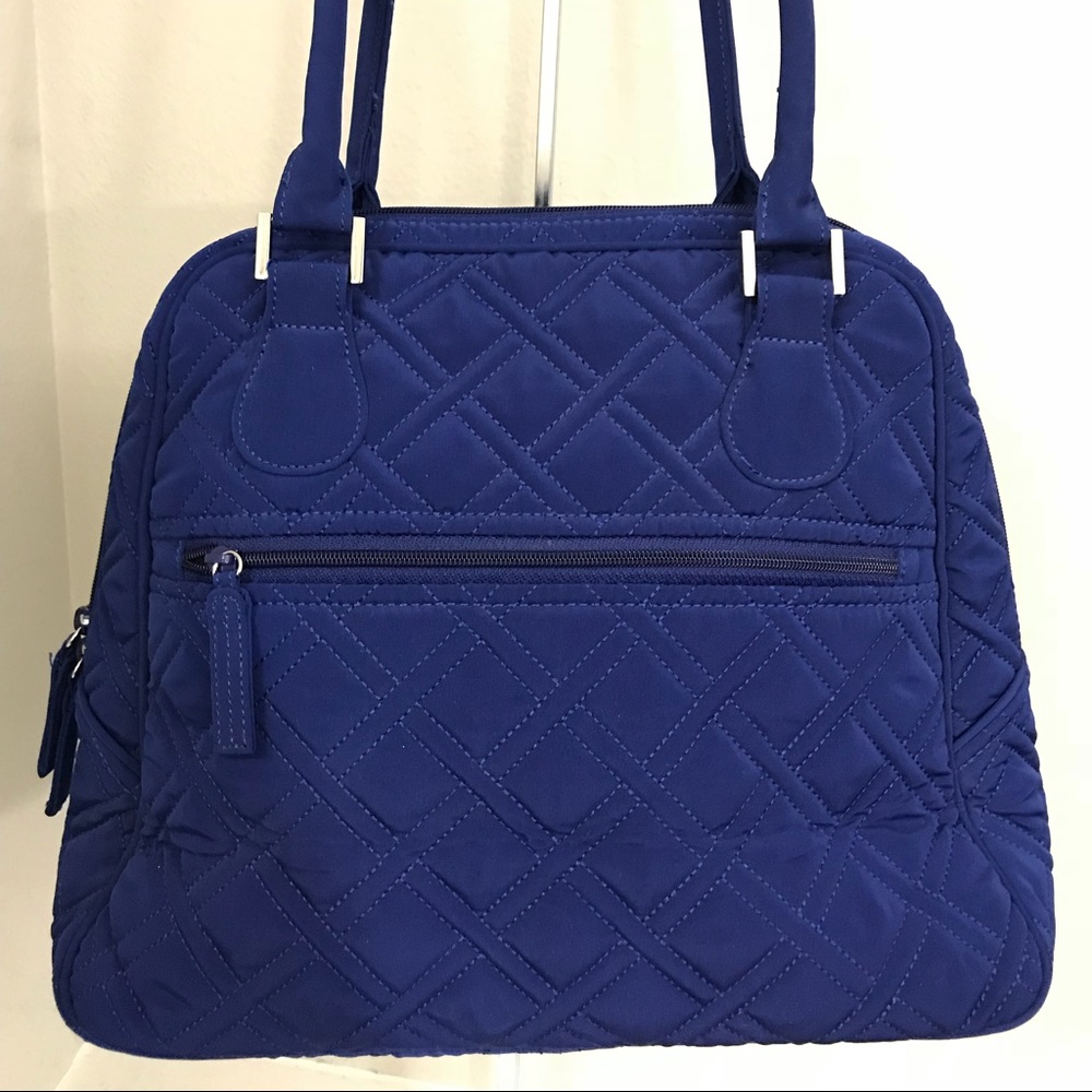 Vera Bradley purse cobalt blue microfiber - Picture 4 of 7